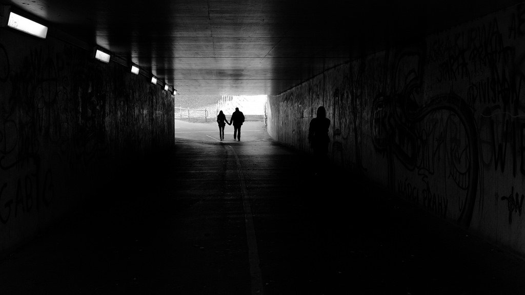 Teen Couple Walking In Tunnel - Teen Rehab