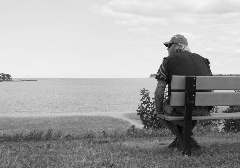 Dad Sitting By Lake - Teen Rehab
