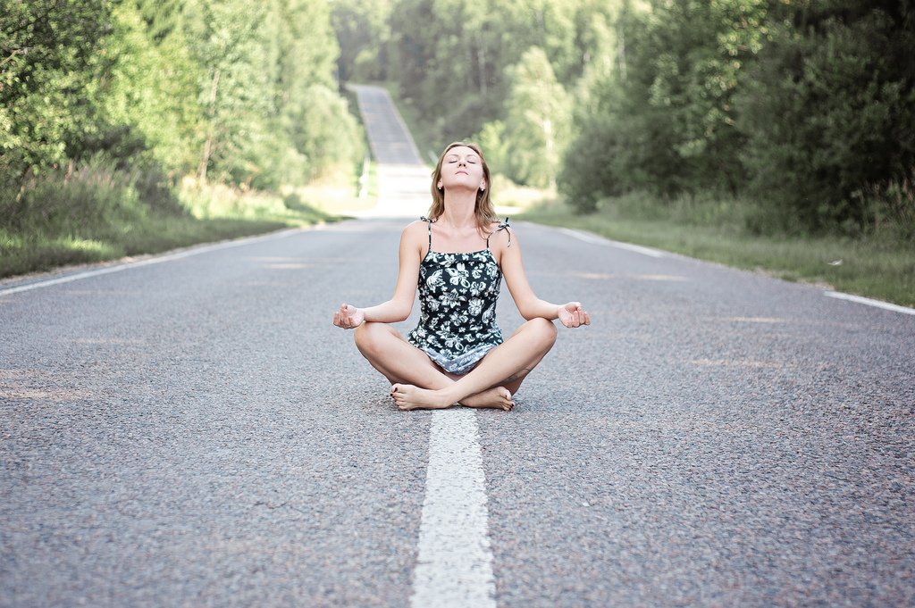 Girl Meditating Street - Teen Rehab