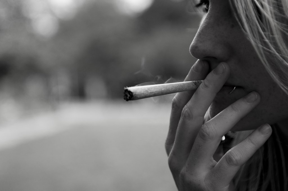 Girl Smoking Joint - Teen Rehab