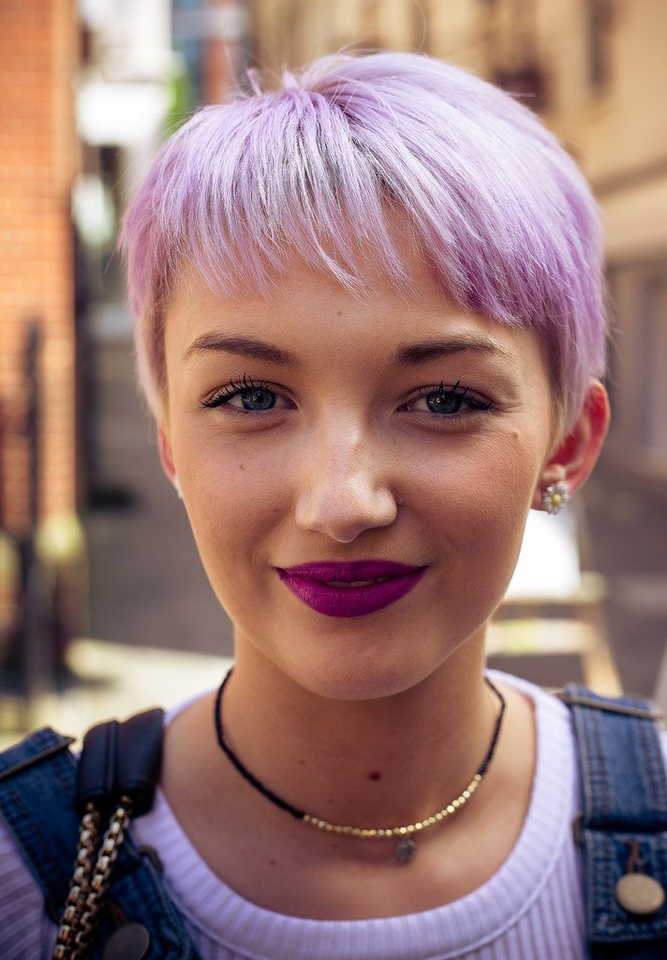 Girl With Purple Hair - Teen Rehab