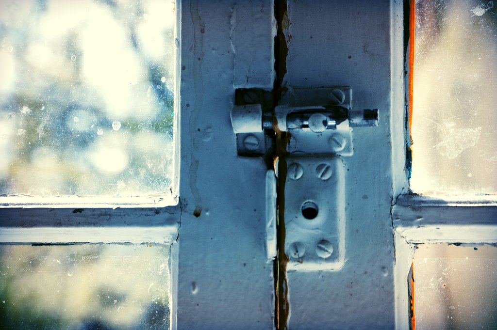 Closeup Of Window Lock - Teen Rehab