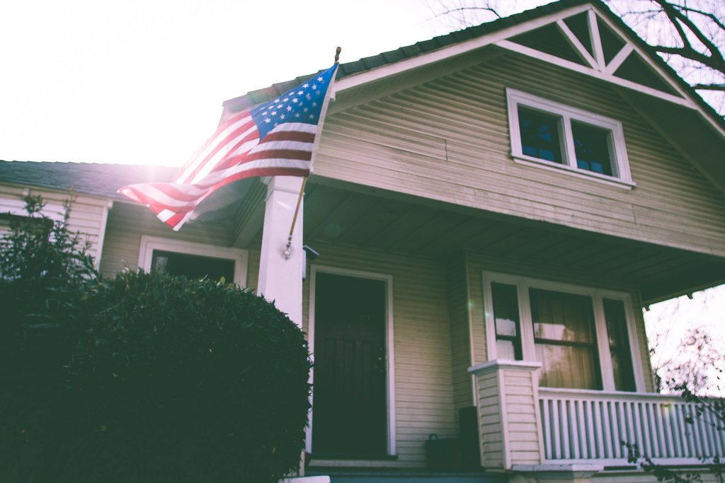 house home america american usa us flag