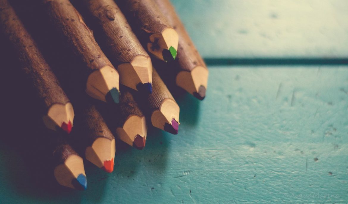 pencils colors wood