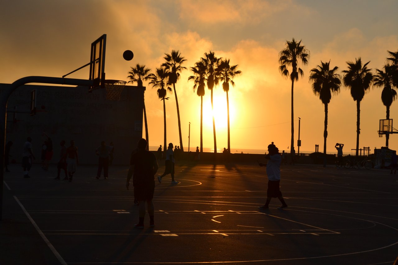 Teens on Basketball Court